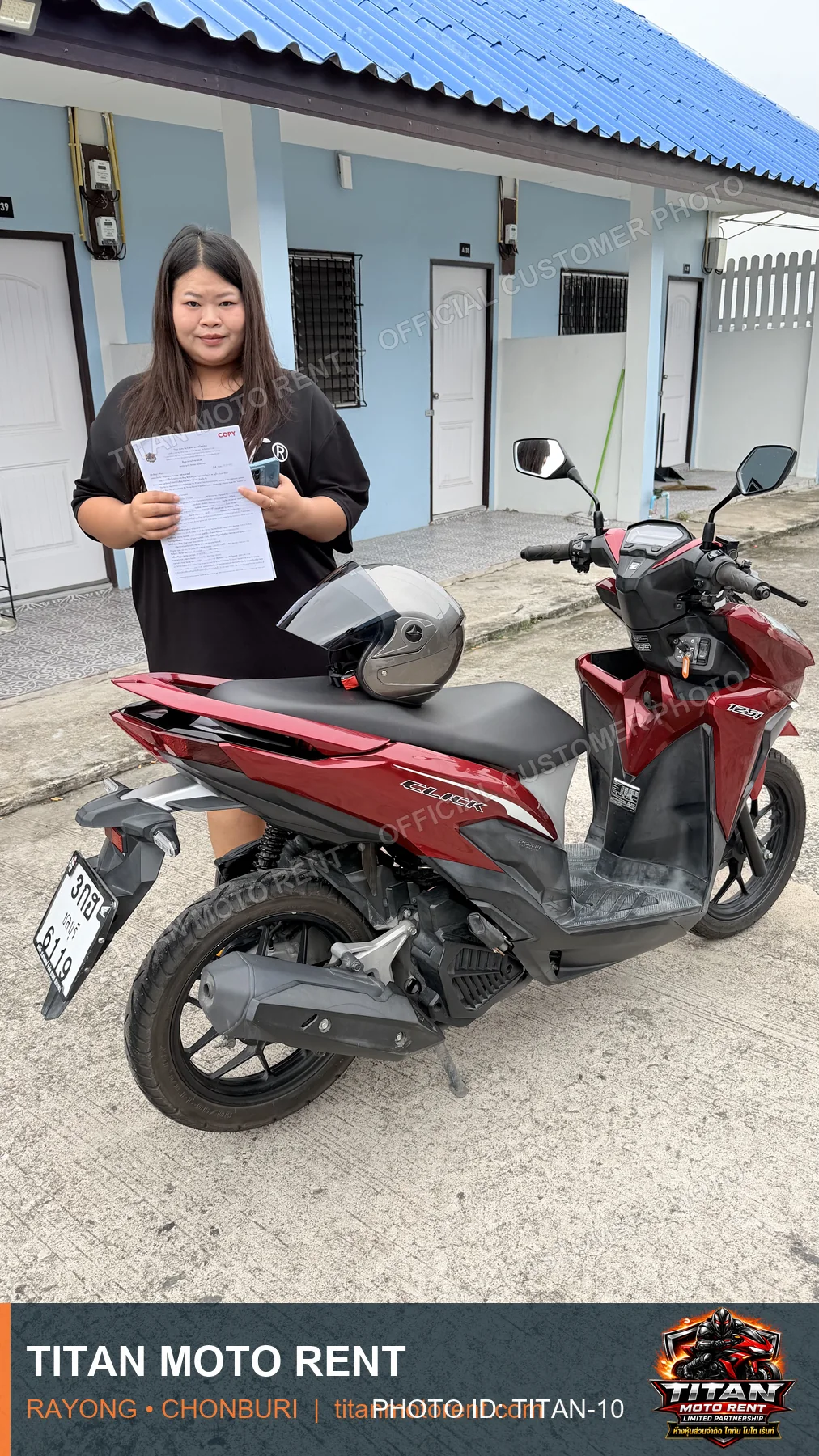 TITAN MOTO RENT customer handover 10
